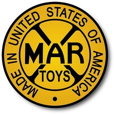 Vintage REPRODUCTION MARX USA Tin Wind Up Toy DECAL STICKER 4 INCH picture
