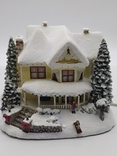 Hawthorne Village Thomas Kincaid Victorian Homestead Illuminated.  picture