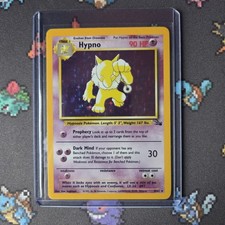 Hypno 8/62 Fossil Holo Rare Pokemon Card WOTC Vintage 1999 picture