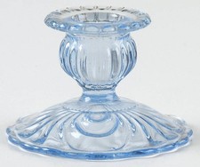 Cambridge Caprice Moonlight Blue  Single Light Candlestick Holder 3387571 picture