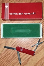 VICTORINOX KNIFE 3 BLADE SWITZERLAND 1960-70S? NEW OLD STOCK ROSTFREI RARE FIND picture