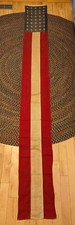 Original Antique United States 40 Star Thin Flag Banner 13.5