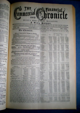 26 issues ~ COMMERCIAL & FIANCIAL CHRONICLE & HUNT'S MERCHANT'S MAGAZINE 1895 picture