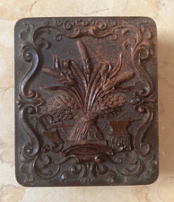 RARE CIVIL WAR UNION CASE 1/9TH PLATE HARVEST MOTIF MOTTLED BROWN BERG 1-146 picture