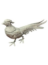 Vintage Gucci Italy Silver-Tone Pheasant Figurine picture