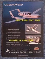 2002  Adam A500 CarbonAero Aircraft Ad 