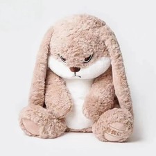 Cute 40cm Angry Rabbit Plush Toy Large Size Stuffed Bunny, Grumpy Cute Plush New picture