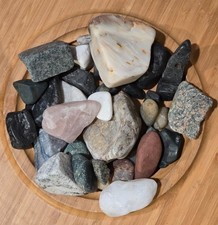MIXED ROCKHOUND MINERAL KIT COLLECTION-13+KINDS-25+Pcs.3.3lbs+No2 alike-Assorted picture