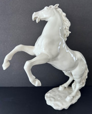 VTG Hutschenreuther Germany Porcelain Rearing Horse Figurine Figure 10 3/4