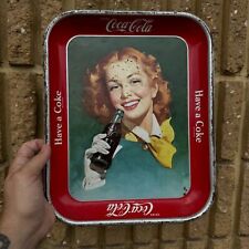 Vintage 1948 Coca-Cola Metal Serving Tray 