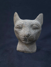 Bastet Statue Ancient Egyptian Feline Goddess Sculpture, Relic Art picture