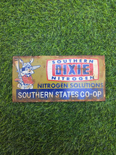 Dixie Porcelain Advertising Sign 8'' Inches picture