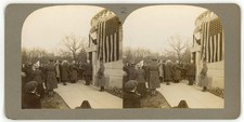 ILLINOIS SV - Springfield - Marshall Joffe at Lincoln's Tomb - c1917 RARE picture