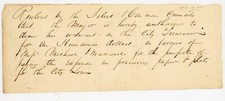 1837 City of Lancaster PA Resolution Loan Paper & Plate  Michael & Maxwell picture