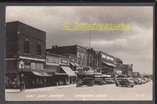 Rppc East Side Square Fairbury Ne Nebraska Old Cars Coca Cola Stores Barber More picture