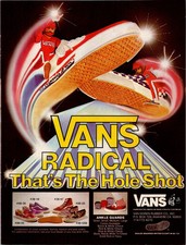 1980 • Vans Shoes PRINT AD • POSTER • Vintage 