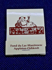 Vintage Matchbook Friar Tuck's Restaurant Bar Wisconsin Advertising Matches picture