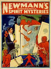 1911 Newmann's Mysteries Vintage Style Magic Magicians Poster - 18x24 picture