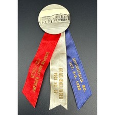 Vintage 1930 American Legion Memorial Dedication Ribbon Springfield MO Post 69 picture