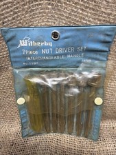 Vintage Witherby 7 Pc Nut Driver Set. No.2397 Japan picture