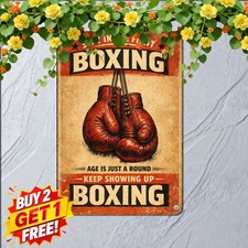 You Dont Get Old From Boxing Sports Gym Motivation Quote Metal Sign 8x12 picture
