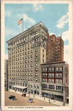 c1920s Minneapolis, Minnesota Postcard HOTEL RADISSON Street View / Bloom Bros. picture