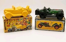 Vintage Avon Car Decanters Lot Model A & Straight Eight w/ Original Boxes picture