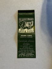 Cambria Pines Lodge Cambria California Vintage Matchbook Cover Z picture