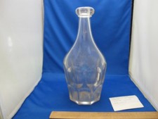 Nice 19th C EARLY AMERICAN GLASS Bar Bottle-Blob Top-w/Collector Note picture