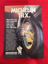 Vintage 1982 Michelin TRX Tires Print Ad picture