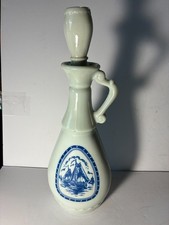 1963 JIM BEAM DECANTER DELFT BLUE NAUTICAL THEME- picture