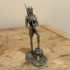 1991 Grenadier Female Warrior Pewter Figure RF 1255 READ picture