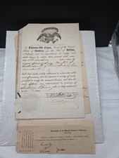 Thomas Gilpin U.S Consul Belfast Ireland Signed Sealed Linen Shipment 1836 USA  picture