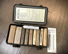 Vintage US Military Army Metal Vehicle First Aid Kit with Contents Vietnam Korea picture
