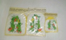 Vintage Gindi International 3 Quilted Appliance Covers Gourmet Collection  picture