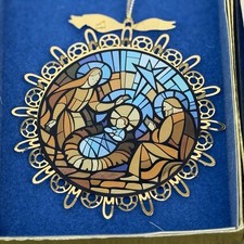 Vintage 1999 Rolan Johnson Design Collectible Christmas Ornament With COA picture