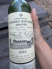 1982 Chateau La Mission Haut-Brion Graves Cru Classe EMPTY Wine Bottle Bordeaux picture