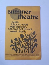 Vintage 1976  Summer Theatre Program CPCC 