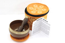 Nepal Tibetan Singing Bowl WITH  BATTON  PAD AND CASE MINT CONDITION picture