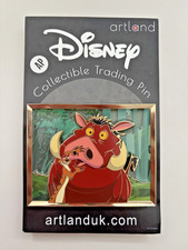 Disney Artland Lion King Timon Pumbaa Stained Glass AP LE 20 AS IS PP181020 picture