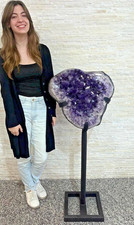 46” Tall AMETHYST Geode Cluster on Stand*** BIG Natural Crystal Super Quality+++ picture