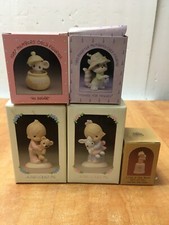 5x Precious Moments 1980s Jesus Loves Me Love is Best Gift 1980s picture