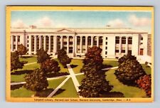 Cambridge MA-Massachusetts, Langdell Library, Harvard, Antique Vintage Postcard picture