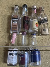 Various Collectable Vintage Empty 7 Spirit BOTTLES 50 ML, Very Good Cond. picture