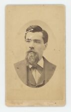 Antique CDV Circa 1870s Handsome Man With Great Goatee Beard Marysville, CA picture
