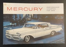 Original Vintage 1958 Mercury Full-Line Sales Catalog / Brochure picture