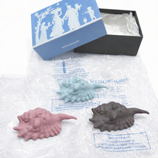 Wedgwood Jasper Shell cutlery rest Chopstick Rest Ornament set Pink Brown Blue picture