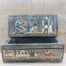RARE ANCIENT EGYPTIAN PHARAONIC ANTIQUE JEWELRY BOX BC picture