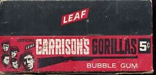 Garrison's Gorillas 1967 Empty Vintage 5 Cent Card Box + 2 Wrappers picture