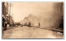 RPPC ~ Detroit MN Washington Ave. FIRE picture